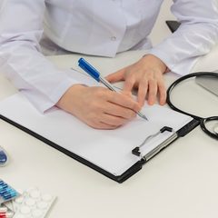Carimbo profissional com número de registro